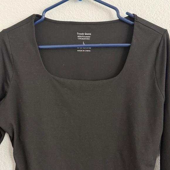 Trendy Queen Black Long Sleeve Top - Picture 5 of 6